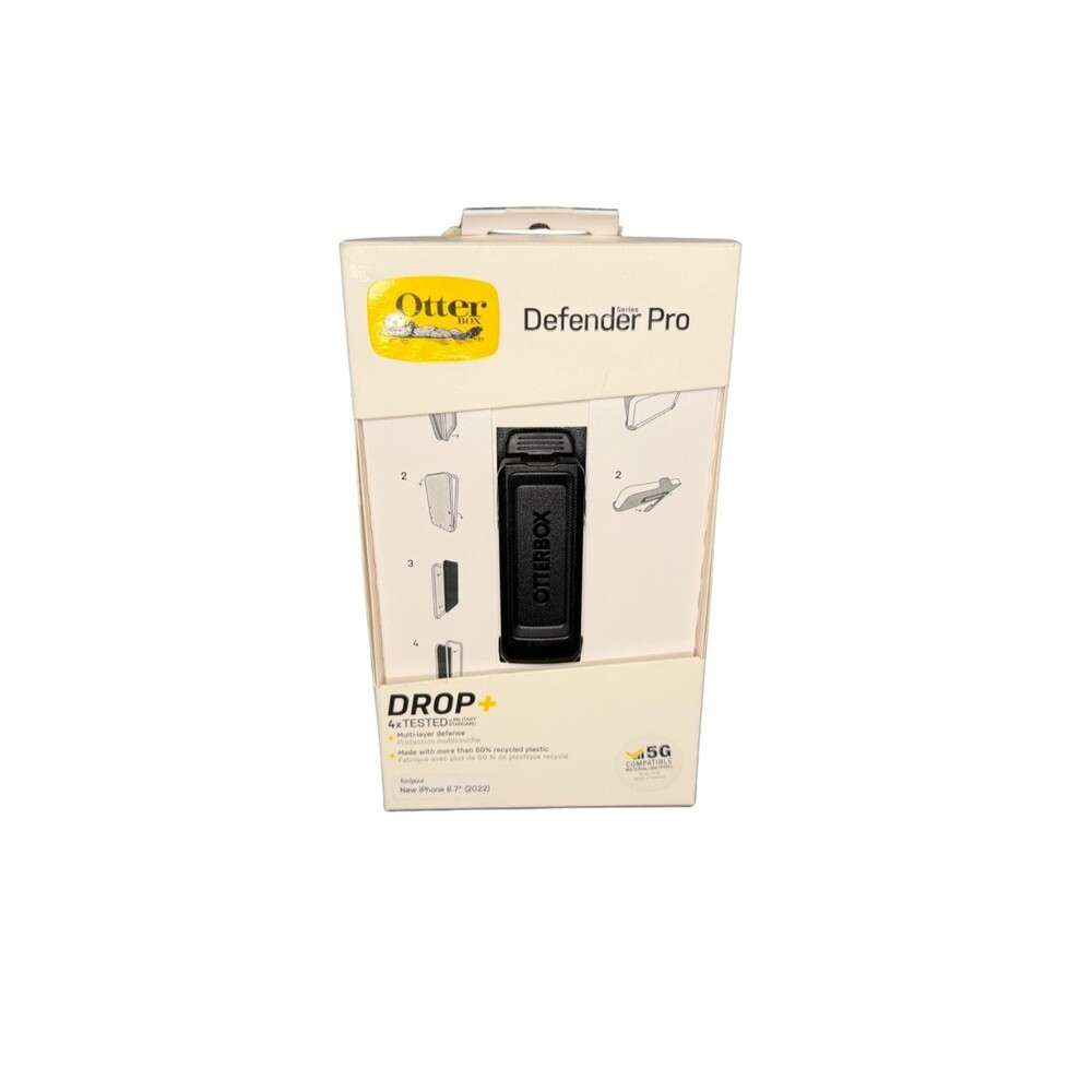 OtterBox Defender Pro Holster Belt Clip iPhone 14 Plus 6.7" OEM Black